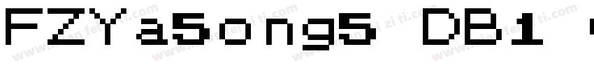 FZYa5ong5 DB1 GB字体转换